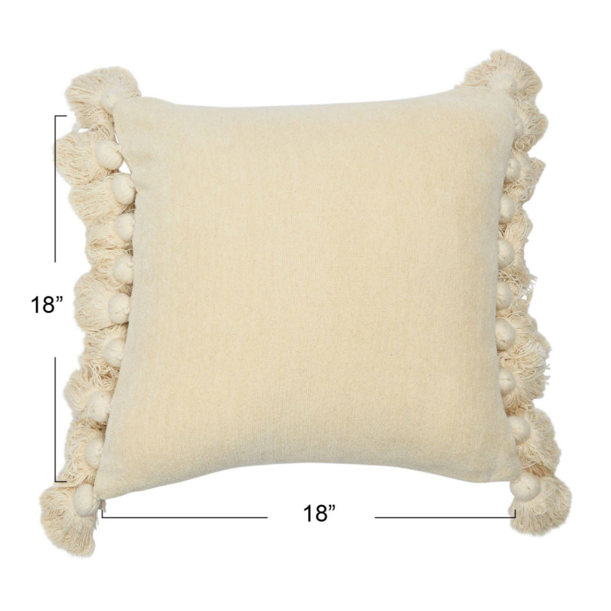 Hello Honey® Chenille Throw Pillow with Tassels